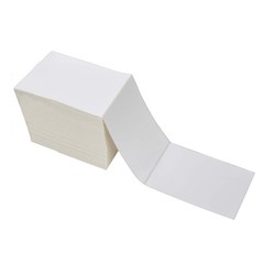 9527 Product Fanfold 4 x 6 Direct Thermal Labels 1 Stacks | 500 Labels, White