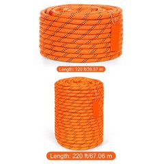 Uimoso Arborist Tree Climbing Rope 220ft Double Braid Polyester 1/2″ 3/4″ 3/8″
