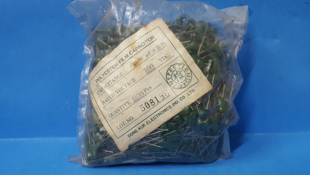 (100 Pcs) Polyester Film Capacitor, 6.8nF, 0.0068 UF/Mf, 100V, Radial