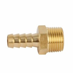U.S. Solid 3/8″ Hose Barb Brass Fitting NPT 3/8″ Male, 1pc