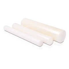 Nylon 6/6 – Polyamide Extruded Plastic Rod 1″ OD x 12″ Length White