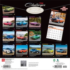 Dodge Challenger OFFICIAL | 2027 12×24″ (Hanging) Wall Calendar | Plastic-Free