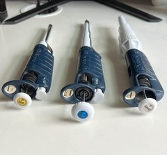 Gilson Micropipette Pipetman Adjustable Pipetman P5000, P1000, P200 Pipetman