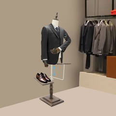 Male Clothing Display Rack Store Male Clothing Display Props Height Adjustable