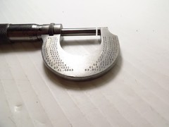 The L.S. Starrett Co. No. 230 0-25mm Outside Micrometer