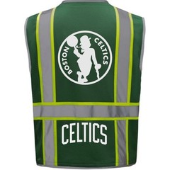 🏀🦺BOSTON CELTICS REFLECTIVE SAFETY VEST FOR WORK LOGO SIZE M/L/XL/2XL-4XL