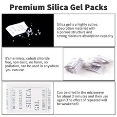 1g ~ 10g Grams Silica Gel Desiccant Packets Moisture Absorber Dehumidifier