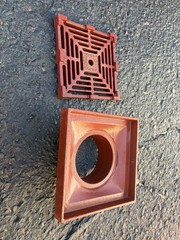 MIFAB F1420-TA-4 FLOOR DRAIN /8” SQUARE ADJUSTABLE TRACTOR GRATE DRAIN STRAINER