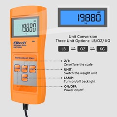 Elitech LMC-200A Electronic Refrigerant Scale Charging Digital Weight HVAC Tools