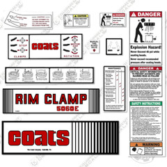 Fits Coats 5060E Decal Kit Rim Clamp – 7 YEAR OUTDOOR 3M VINYL!