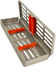 GERMAN DENTAL AUTOCLAVE STERILIZATION CASSETTE RACK BOX TRAY FOR 5 INSTRUMENTS