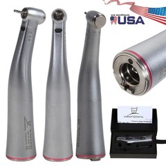 NSK Style Dental Electric LED Handpiece 1:5 Contra Angle Fiber Optic High Speed