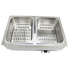 TechTongda 110V Commercial Hot Dog Steamer & Bun Warmer Long Service Life New