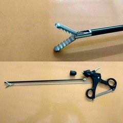 1pcs Laparoscopic Alligator Grasper 5mmx330mm Surgical SS Instrument CE Approved