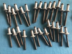 8 Ounces (Over 90 Total) of New Hollow Pop and Cherry Aluminum Rivets