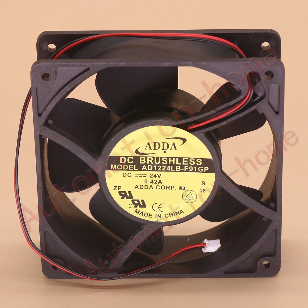 1PCS NEW ADDA AD1224LB-F91GP 24VDC 0.42A 2-Wire Axial Fan