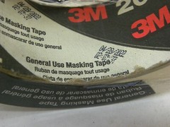 1 Roll- 3M 64747 201 General Use Masking Tape Roll Tan (1-1/2″) 36MM x 55 Meters