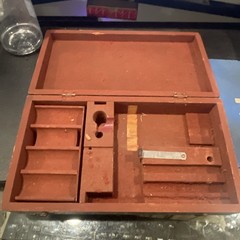 Vintage DIPROFIL MACHINE SMALL WOODEN DOVETAIL TOOL BOX ONLY – Empty – Sweden