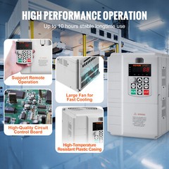 VEVOR 7.5KW 10HP Variable Frequency Drive VFD for 3-Phase Motor Speed Control