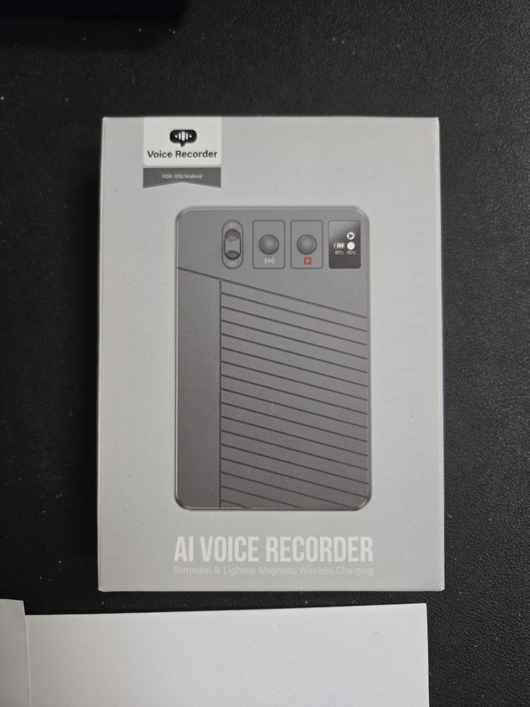 AI Voice Recorder 64GB Gray, BRAND NEW