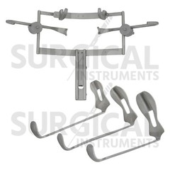 DINGMAN Mouth Gag with Blades Surgical Dental Instruments Stainless German Grade