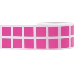Square Stickers | 0.5″ Inch Square Shape | 1,000 Pack | Pick One Color