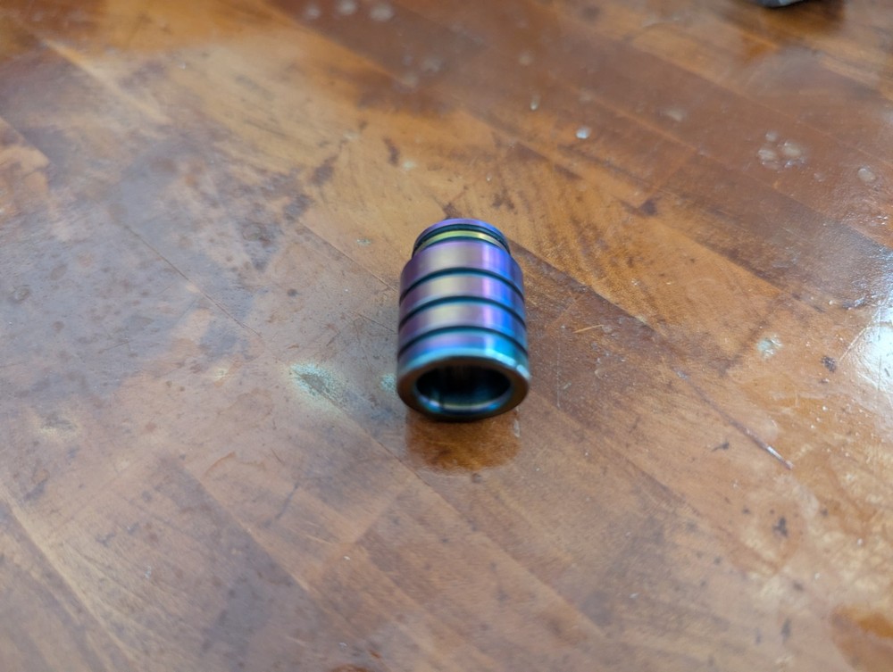 U.S SELLER_ 1pc 810 NEO CHROME – DRIP TIP BILLET MACHINED NOZZLE – Hobby Use