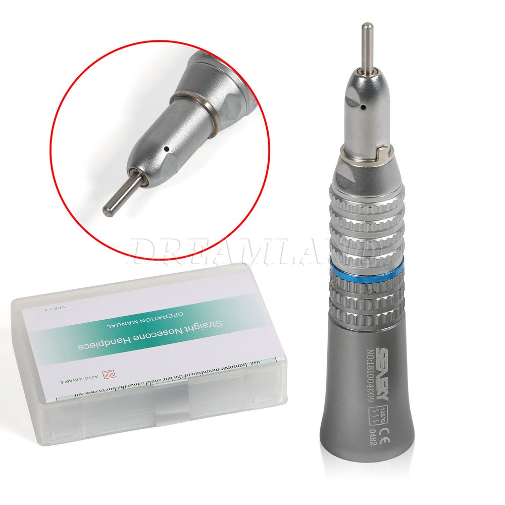 Dental Straight Nose Cone Handpiece Inner Water / Fiber Optic fit NSK