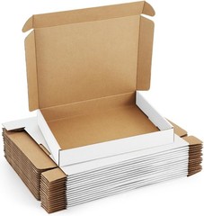 Shipping Boxes 7x5x2 inches White Small Mailing Boxes 25 Pack Cardboard Corrugat