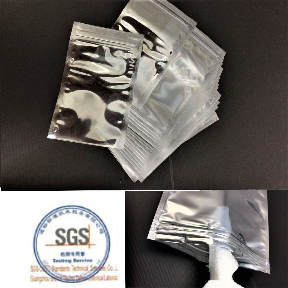 Anti-Static Shielding Translucent Reclosable Zip Lock Bags 9x13cm 3.5×5.25inch