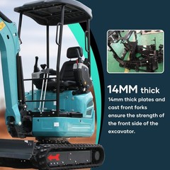 FREE SHIP 2.5Ton Mini Excavator KUBOTA D902 Diesel Side Swing Expand Track Pilot