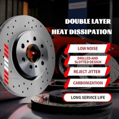 330mm Rear Brake Rotors Ceramic Pads Kit Fit Grand Cherokee Durango 2011-2023