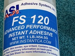 ASI FS 120 Cyanoacrylate Advanced Performance Instant Adhesive, 1 lb Bottle