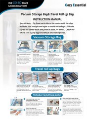 Vacuum Storage Bags for Travel, 20 Pack Compression Bags with Hand Pump
