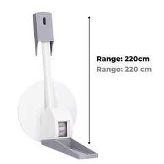 Wall Mounted Compact Stadiometer with Wall Plate – 220 Centimeter Metric Not …