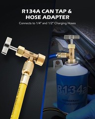 R134a Can Tap, Puncture Style R134a Refrigerant Dispenser with Tank Adapter f…