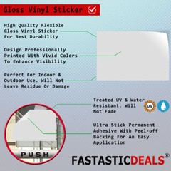Decal Stickers Open 24 Hours Outdoor Advertising Printing Vinyl Store Sign Label