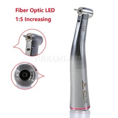 Dental 1:5 LED Fiber Optic Contra Angle Handpiece Electric Fit NSK Ti-MAX X95L