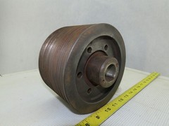 6-3/8″ OD x 4-1/2″ Wide 9 Groove 3V Section Pulley Sheave 1-1/4″ Bore