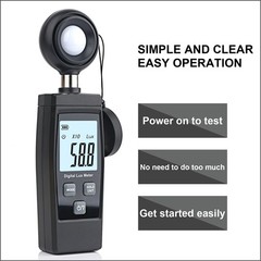 Digital Lux Meter 0-200, 000 Lux Digital LCD Light Meter Lux/FC Measure4330