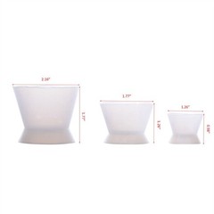 Dental Lab Silicone Dappen Dish Mixing Cup No-Stick Flexible Bowl 7/20/40ml