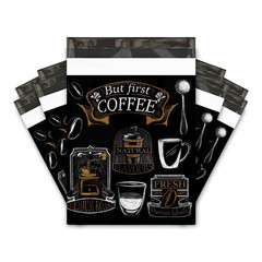 10×13 (100) Coffee Bean Coffee Shop Designer Poly Mailers Shipping Envelopes …