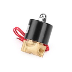 1/4″ AC 220V Brass Normally Closed Electric Solenoid Valve BSP Gas Water Air N/C