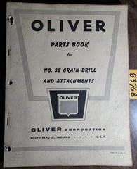Oliver 38 Grain Drill & Attachments Parts Book Catalog Manual C-318-Z S3-9-M1-3