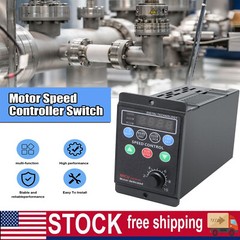 Single To 3 Phase 750W 1HP 220V Variable Frequency Drive Inverter VFD VSD 1-99HZ