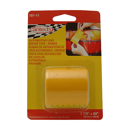 Headlight Repair Tape, Amber / Yellow, 1.875 in x 60 in.