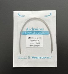 10Packs Dental Orthodontic Stainless Steel Arch Wires Round Wires Ovoid Form