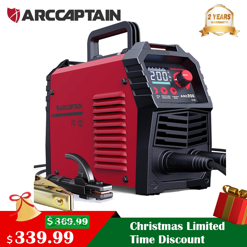 200A MIG Welder Gas /Gasless/Flux Core /Stick/Lift TIG 6IN1 Spot Welding Machine