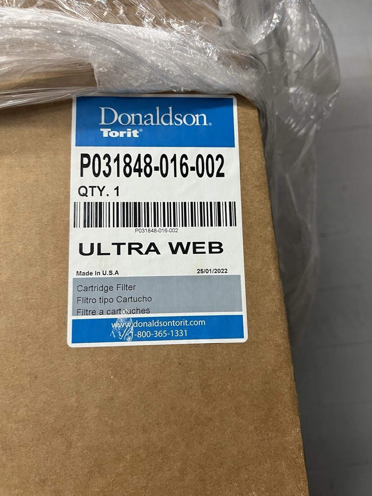 Donaldson Torit Ultra Web Cartridge Filters P031848-016-002 NEW – Lot of 18
