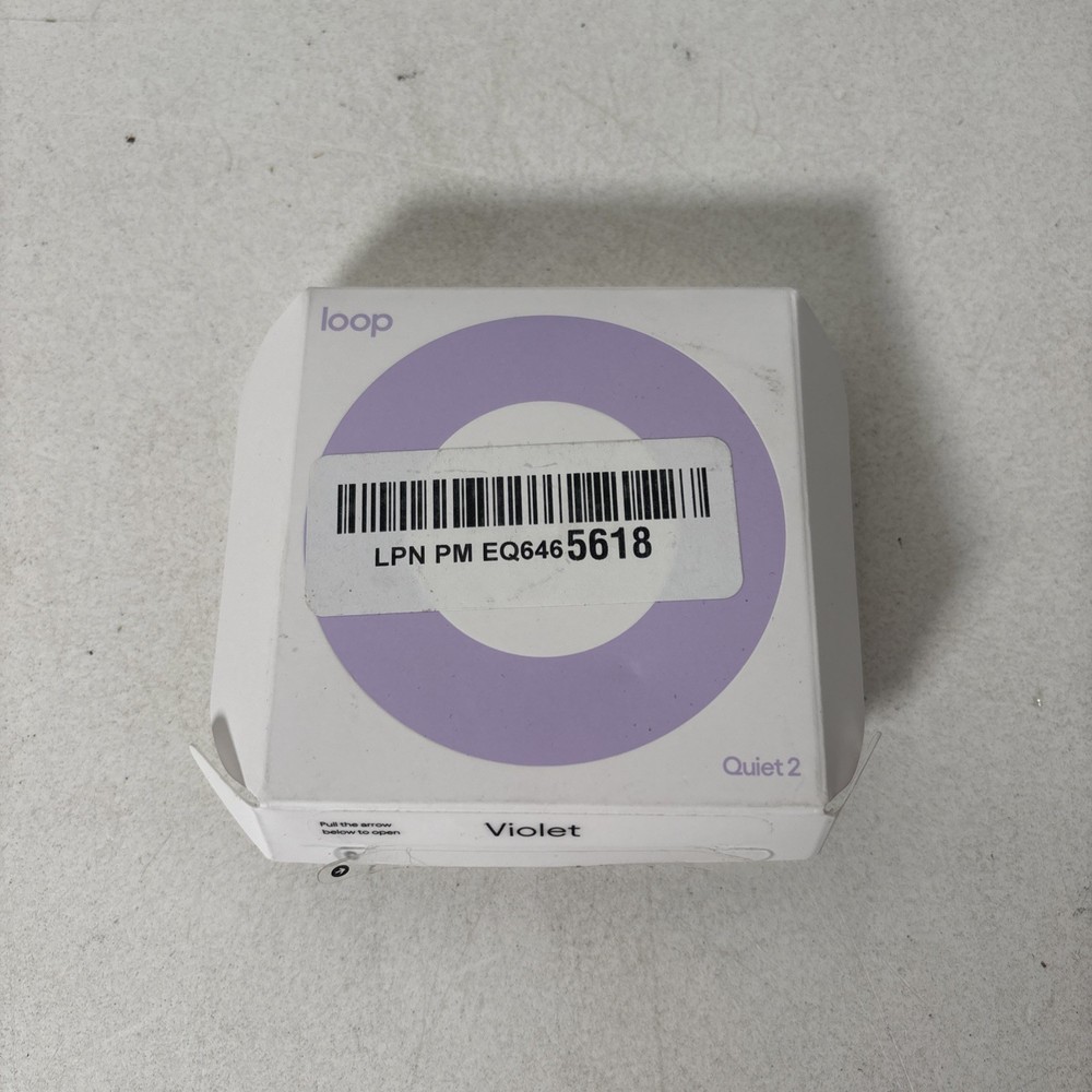 Loop Quiet 2 Earplugs, Lavender, Noise Reduction, New Open Box, Complete Set